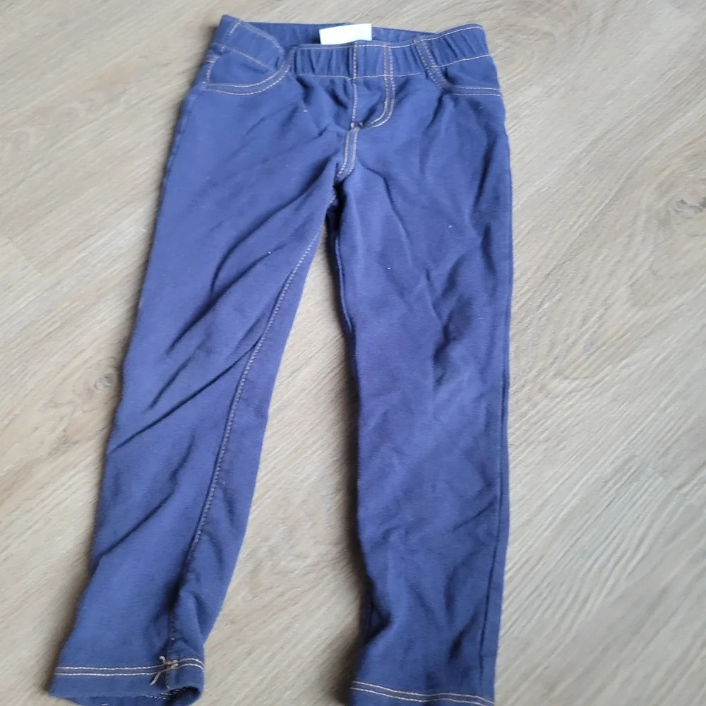 Cat & Jack Toddler Jeggings 3T Blue Cotton Stretch Casual Everyday Skinny Pants